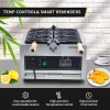 LED Professional Electric 110V Japanese Taiyaki Waffle Iron Machine Non-Stick Teflon Coating Intelligent 3 Pcs Fish Type Snack