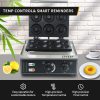 Belgium 6-Hole Double-Sided Mini Doughnut Machine New Home Bakery Nonstick Heating Donut Maker