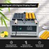 1500W Professional Intelligent Digital Waffle Stick Maker Machine 110 220 V Commercial Grade Non-Stick Stainless Steel for Hotel