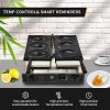Commercial Stainless Steel Halloween Waffle Maker/Snack Machine 3 Non-Stick Teflon Coating Molds Adjustable Temperature