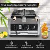 Commercial 2KW Stainless Steel Taiyaki Waffle Maker New Design 4 Fishes & Ice Cream Filling Snack Machine Adjustable Temperature