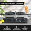 Commercial Electric Stainless Steel Bubble Waffle Machine 110/220v Hong Kong Egg Waffle Snack Non-Stick Temperature Time Control