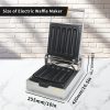 Commercial 110v/220v Hotdog Waffle Maker Machine New 5 Slice Non-Stick Stainless Steel Lolly Stick Waffle Maker