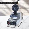Electric 110V/220V 50-250℃/122-482℉ Non-Stick UFO Burger Ice Cream Filling Waffle Maker Sandwich Press Sandwich Waffles