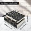 Commercial Stainless Steel Halloween Waffle Maker/Snack Machine 3 Non-Stick Teflon Coating Molds Adjustable Temperature