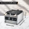 Commercial 2KW Stainless Steel Taiyaki Waffle Maker New Design 4 Fishes & Ice Cream Filling Snack Machine Adjustable Temperature