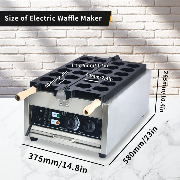 Professional Snack Maker 12pcs Mini Dog Cat Paw Shaped Waffle Maker Stainless Steel Mini Waffle Maker