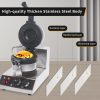 Commercial UFO Burger Ice Cream Filling Waffle Maker Electric Sandwich Press Stainless Steel Non-Stick Snack Maker New