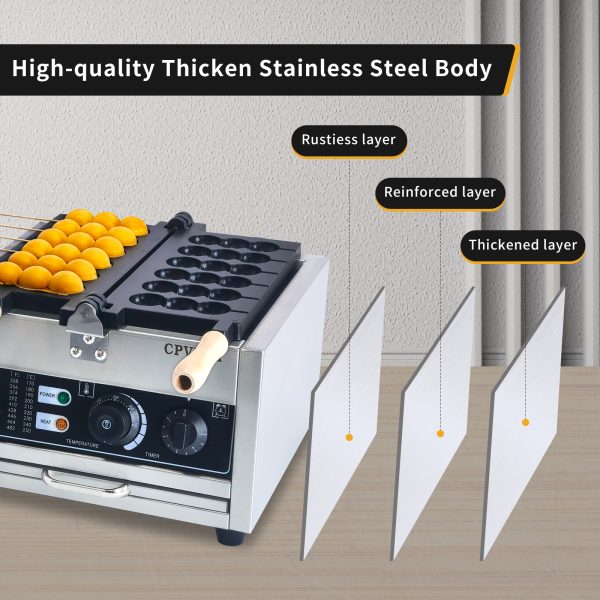 Commercial Electric Bubble Skewer Waffle Ball Machine Fish Balls Waffle Maker Restaurant Dessert Snack Bar Equipment for Family