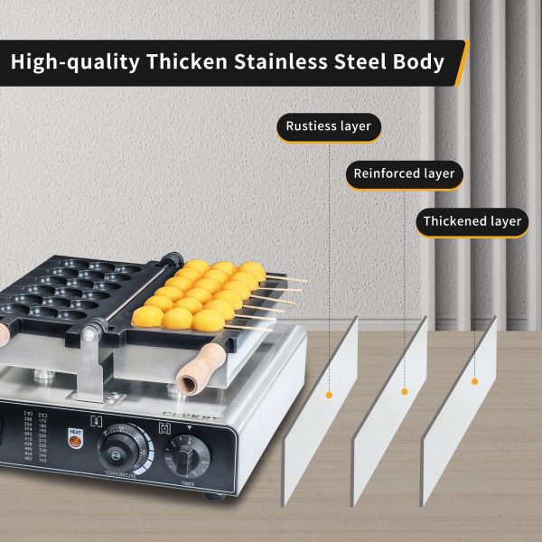 Commercial 110 220V Waffle Stick Maker New Condition Ball Stick Maker Equipment for Dessert Snack Bar for Family Restaurant Use