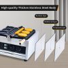 Commercial 10 Yen Coin Operated 1550W 2-in-1 Stainless Steel Waffle Maker Adjustable Temper New Snack Machine for Waffle Sticks