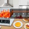2000w Professional Commercial Electric Custom Korean Cheese Gold Coin Shape Waffle Maker Machine