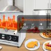 Commercial Electric Waffle Maker Nonstick 3-Piece Japanese Taiyaki Making Machine Stainless Steel Baker Teflon Coating for Snack
