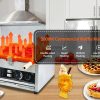 Commercial Grade Stainless Steel Electric 3-Fish Taiyaki Waffle Maker Non-Stick Ice Cream Filling Condition New