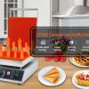 Commercial Electric Stainless Steel Waffle Cone Maker Restaurant Home Kitchen Bakeries Snack Bar Use for Ice Cream Cones Bowls