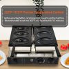 Commercial Stainless Steel Halloween Waffle Maker/Snack Machine 3 Non-Stick Teflon Coating Molds Adjustable Temperature