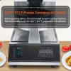 110 220V Digital Non-Stick Stainless Steel UFO Burger Maker Ice Cream Filling Waffle Sandwich Press for Hotels Coffee Shops