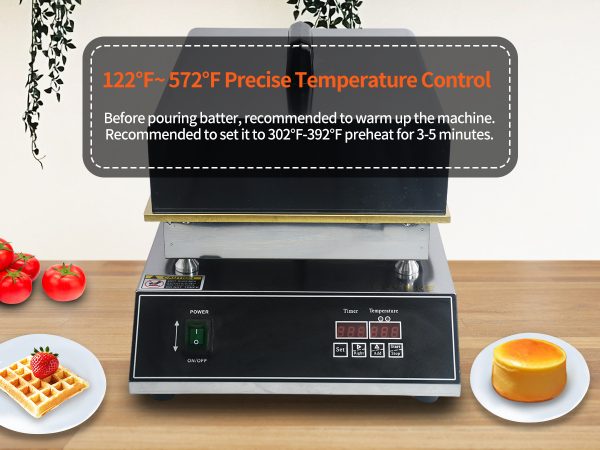 Commercial and Household Stainless Steel Electric Pancake Soufflé Maker New Portable Industrial Snack Machine