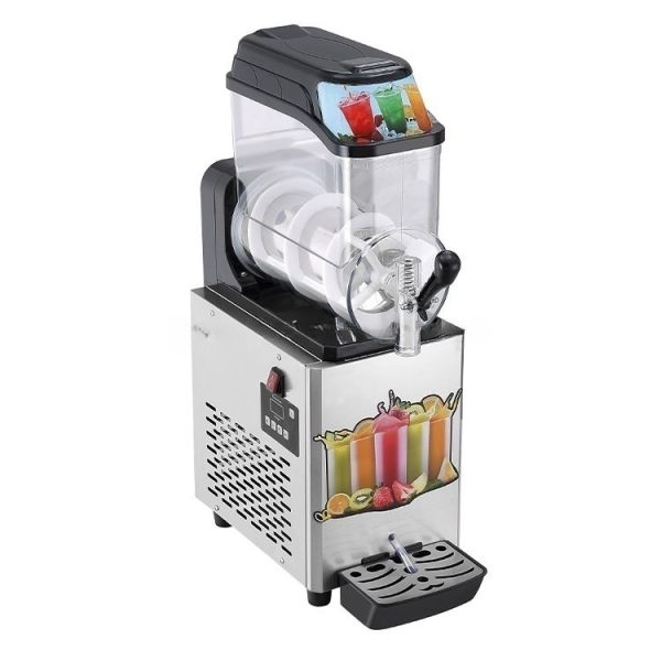 Commercial Electric 1-Tank Stainless Steel Slush Machine 12L Automatic Cold Drink Juicer for Parties and Hotels Use