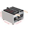 Commercial 12-Hole Taiyaki Fish Waffle Machine 1500 Watt Stainless Steel New Condition Electric Sale