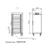 Commercial Industrial Stainless Steel 9L Food Warmer Cart 11 Trays Hot Food Holding Cabinet Banquet Warming Holding Equipment