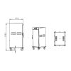 Commercial Industrial Electric Kitchen Hot Food Warming Cabinet 11 Layers Stainless Steel Body with Wheels for Hotel Restaurant