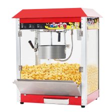 1400W Commercial Electric Popper 10 oz Kettle Countertop Popcorn Maker 50 Cups/Batch 3-Switch Control Movie Theater Popcorn