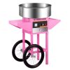 Commercial 1000W Electric Cotton Candy Maker Stainless Steel Bowl Sugar Scoop Storage Drawer for Family Parties Kids Birthday