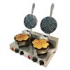 Professional 2600W Electric Double Head Foam Waffle Machine Egg Heart Shaped Temperature Controlled for Household Use