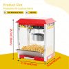 1400W Commercial Electric Popper 10 oz Kettle Countertop Popcorn Maker 50 Cups/Batch 3-Switch Control Movie Theater Popcorn