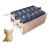 2000w Dinosaur Waffle Cake Maker Mouth Opening Dinosaur Style Waffle Bread Machine Ice Cream Chicken Rolls Fill Waffle Maker