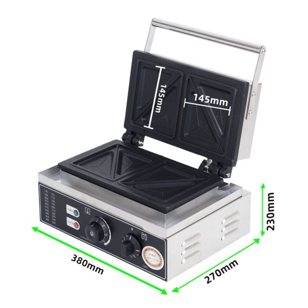 110-220V Breakfast Kitchen Thick Sandwich Toaster Triangle Waffle Maker Tempe Adjustable Snack Machine/Grill Cheese Sandwich