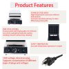 Commercial Electric 110/220V Belgian Waffle Maker 2pcs Non-Stick Square with Temperature Time Control for Home Use New Condition