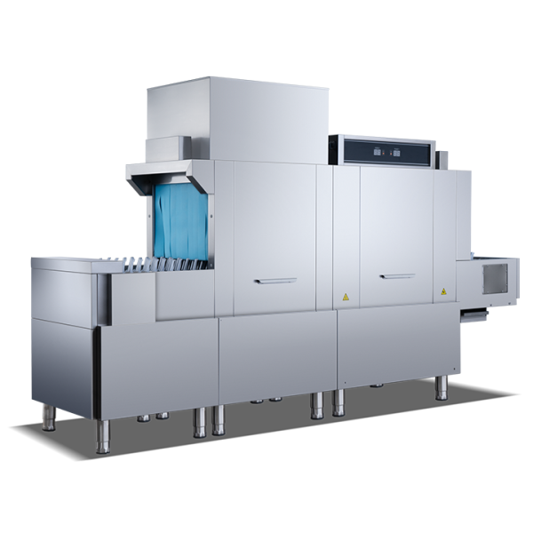 Industrial Commercial 380V Single-Tank Single-Rinsing Drying Conveyor Dishwasher Large LCD Display for Household Restaurant