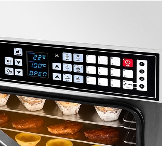 Commercial Industrial 120L 5 Tray manufacturer High Temperature Combi Steam Oven Mot Electric With Heat Dissipation Hole Design