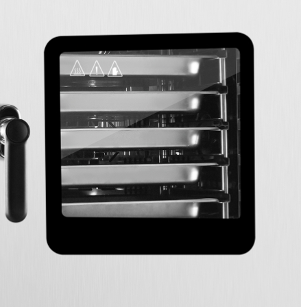 CPVKRY Professional Commercial 5-Tray Counter Top Convection Combi Steamer Oven Electric Two-Step Opening Door for Bakery Use