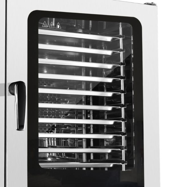 Commercial 10-Tray Combi Electric Oven Multi-Function Built-in Boiler for Strong Steam Free Cooking for Bakery Applications