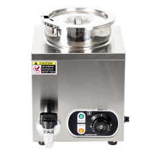 Commercial Single 4L Bain Marie Electric Soup Heater Stainless Steel Catering-Food Beverage Supplies for Hotels and Restaurants