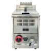 Commercial Single-Cylinder Stainless Steel Gas Deep Fryer Large-Capacity Fried Chicken Stove for Countertop New Condition