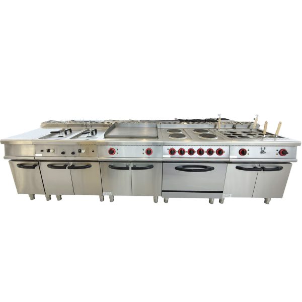 Commercial Electric Multi-Purpose Cook Combo Heating Stove Vertical Gas Noodle Cooking Soup Noodle Oden Spicy Hot Pot Household