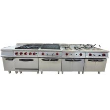 Customizable All-in-One Western Kitchen Ranges Multi-Purpose Gas/Electric Cook Combo for Schools Hotels Restaurants