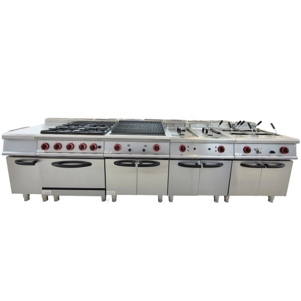 Customizable All-in-One Western Kitchen Ranges Multi-Purpose Gas/Electric Cook Combo for Schools Hotels Restaurants