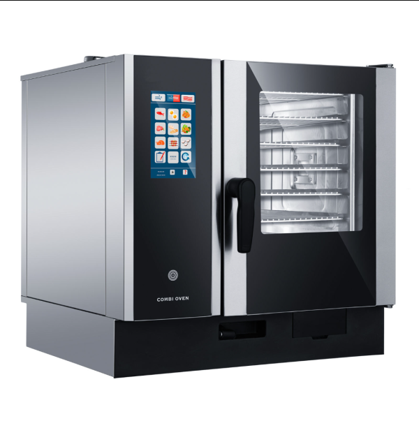 CPVKRY Commercial 4-Tray Stainless Steel Rack Intelligent Electric Universal Steam Oven for Bakery Use Baking Oven