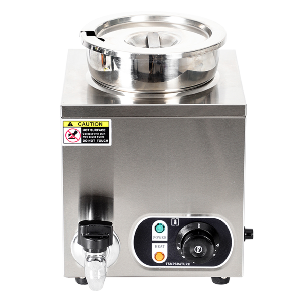 Commercial Single 4L Bain Marie Electric Soup Heater Stainless Steel Catering-Food Beverage Supplies for Hotels and Restaurants