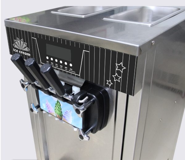 High Quality Commercial 3 Flavors Tabletop Ice Cream Machine Real Fruit DIY Mixing Design Best Price for Household Use