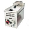 Commercial Single-Cylinder Stainless Steel Gas Deep Fryer Large-Capacity Fried Chicken Stove for Countertop New Condition