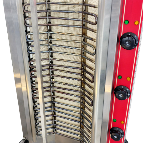 Commercial Electric Doner Kebab Machine for Bakery Use Automatic Rotating Turkey Shawarma Barbecue Uniform Heating Beef Pork