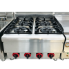 Hot Selling Commercial 4-Burner Gas Stove Portable Stainless Steel Glass Top Cooktop for Kitchen LPG Smart Gas Cooker