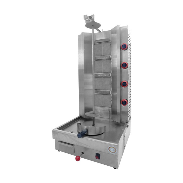 Commercial Electric Doner Kebab Machine Automatic Rotating Shawarma Barbecue Chicken Skewer Easy to Clean for Bakeries