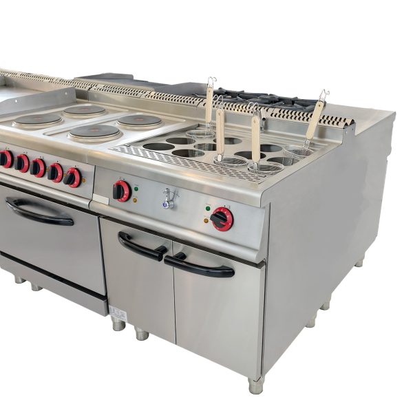 Commercial Electric Multi-Purpose Cook Combo Heating Stove Vertical Gas Noodle Cooking Soup Noodle Oden Spicy Hot Pot Household